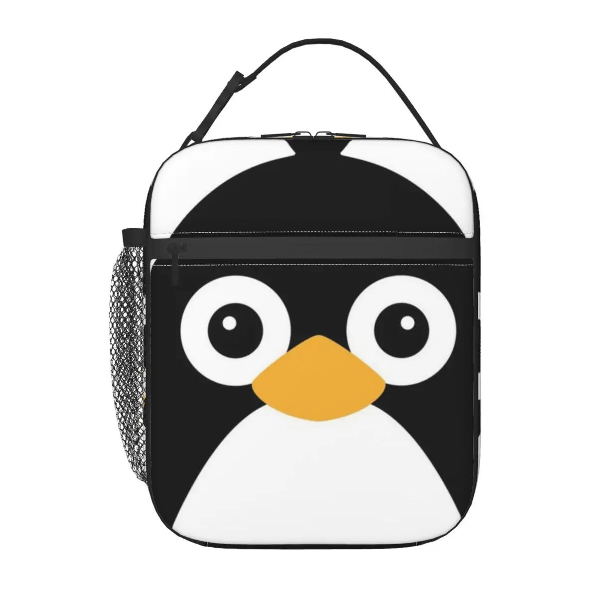 Women Bags Vector - Cute Vector Penguin Insulated Lunch Bag