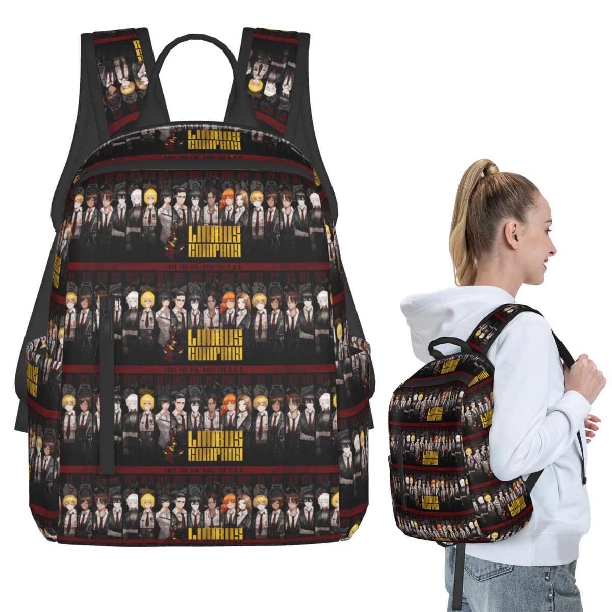Women Bags Company - Limbus Company Backpack Student BookBag Boys