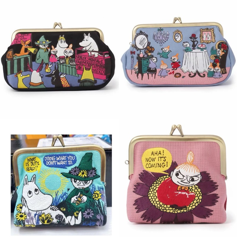 Women Bags Purses - Kawaii Anime Moomins Series Mini Coin