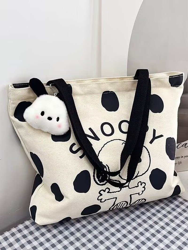 Cartoon Snoopy Canvas Shoulder - Women Bags Dkny review and price