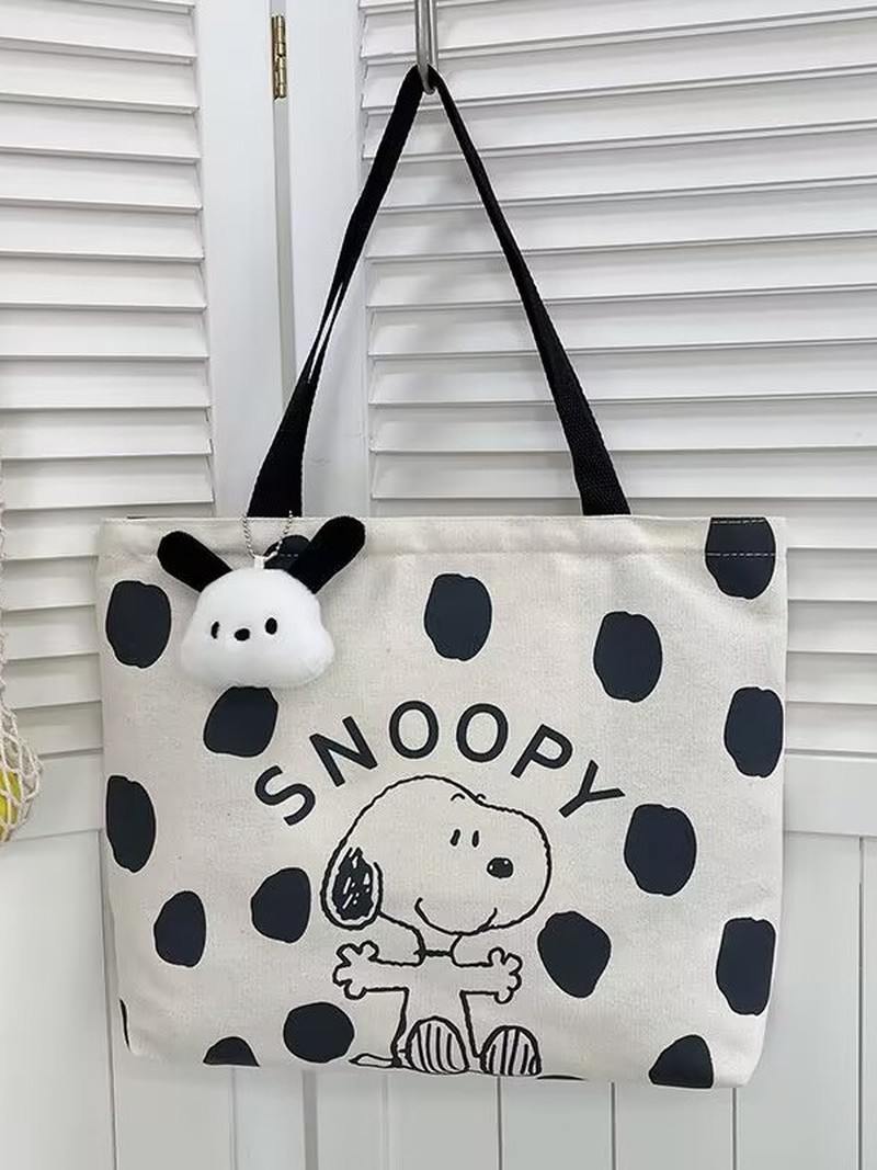 Cartoon Snoopy Canvas Shoulder - Women Bags Dkny review and price