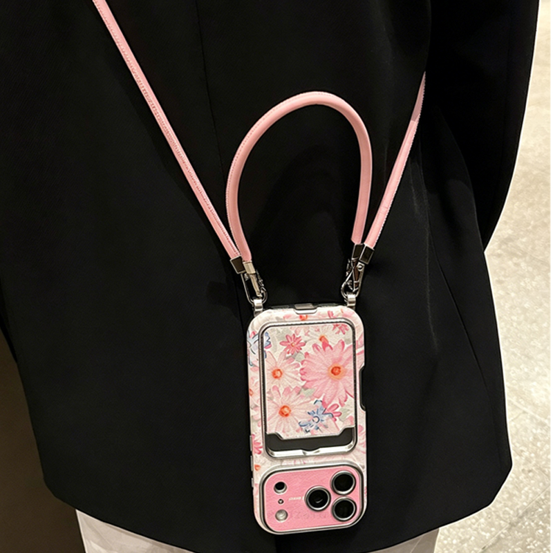 Pink Floral Faux Leather Textu - Phone Bag Crossbody review and price