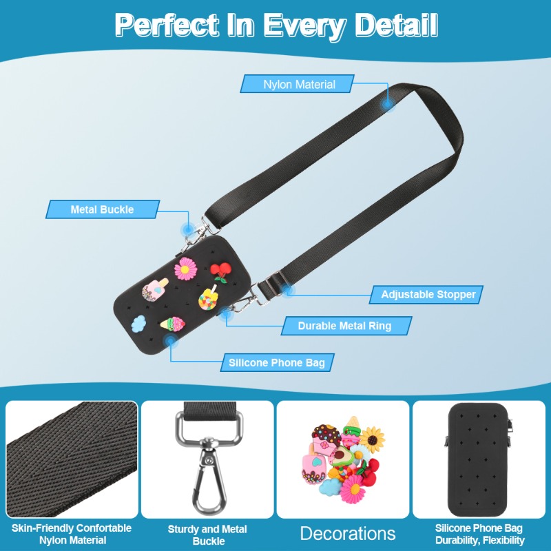 Multifunction Portable Silicon - Phone Bag Crossbody review and price