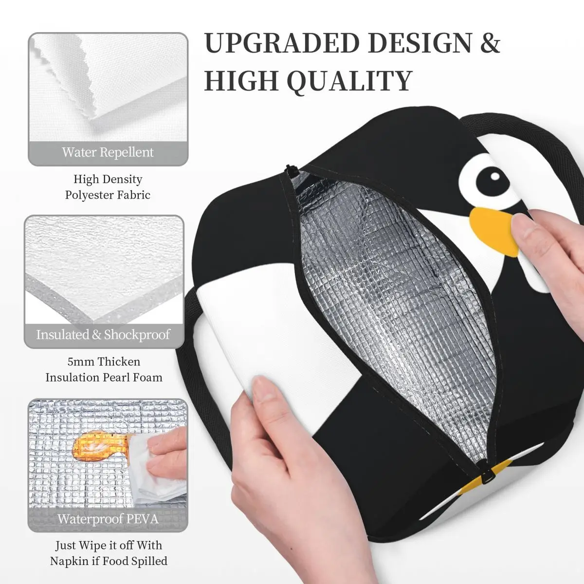 Cute Vector Penguin Insulated  - Women Bags Vector review and price