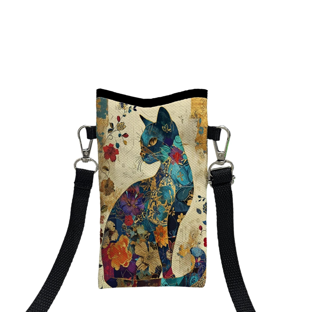 Floral Cat Pattern Crossbody B - Phone Bag Crossbody review and price