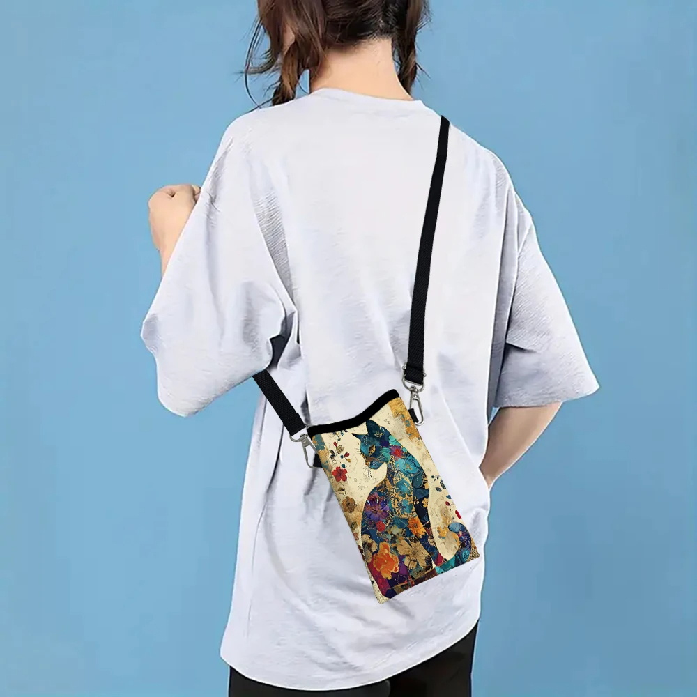 Floral Cat Pattern Crossbody B - Phone Bag Crossbody review and price