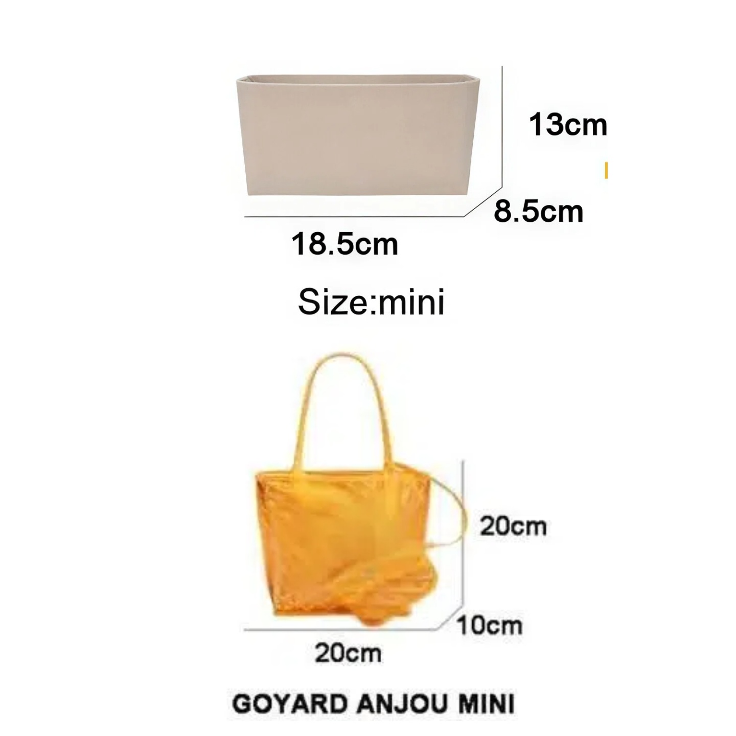 Felt Insert Bag Cosmetic Organ - Women Bags Goyard review and price